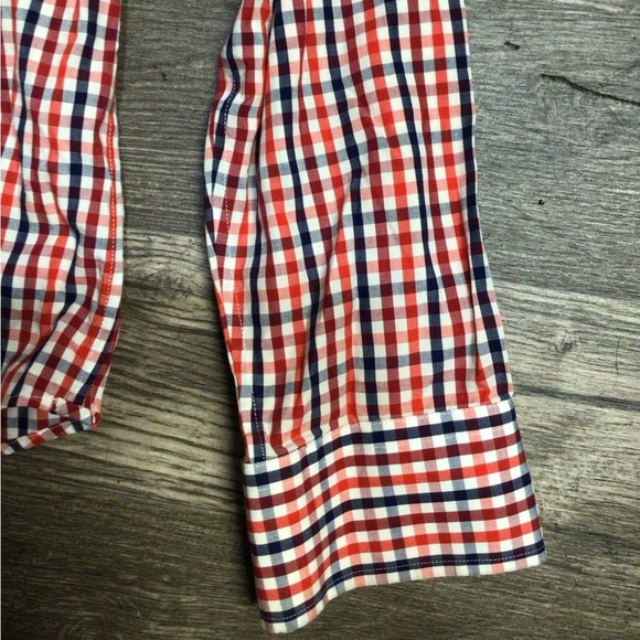 GAP Men's Plaid Button Down Shirt - Red and Blue - Picture 5 of 6